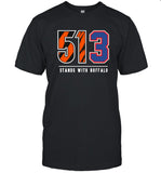 Damer Chasing 513 Stands With Buffalo Shirt