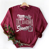 25. Oklahoma Sooners Vintage NCAA Sportswear, Hoodie, Cotton Sweatshirt, Classic University Team Apparel Menâ€™s Gift