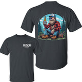 Busch Light -Beer- igfoot- Sasquatch & Busch Light beer T-shirt , Casual Graphic Round Neck T-shirt for Summer, Fashion Top for Daily Wear, T shirt Fo