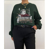 Bookish Sweatshirt Winter Clothes Reading Sweatshirt Literature Sweatshirt Book Sweatshirt Reader Gift Bookish Christmas Shirt Librarian