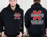 (HOODIE) Gen X customized proud member Hoodie, Customize Gen X TShirt Raised On Hose Water And Neglect T-Shirt - Vintage Inspired Funny Saying Sarcasm Quotes Shirt - Fit, Casual