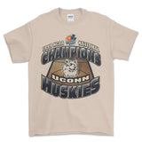 1999 Uconn Huskies NCAA Final Four T-Shirt, graphic vintage sports tees for men