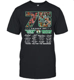 75 Years Of The Greatest Teams Boston Celtics Thank You For The Memories Signature shirt