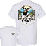 Busch Light Moose Head for the Mountains T-Shirt, Hunting T-Shirt, Full Color T-Shirt, For Men, For Women Style001