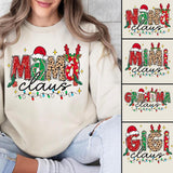 Christmas Mama Gigi Nana Claus Sweatshirt, Christmas Shirt for Mom Grandma Gigi, Xmas Family Shirt, Unisex Graphic Cotton Comfort, Shirt for Men for W