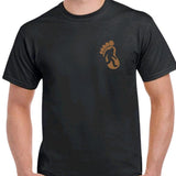 Bigfoot Grabbed my weiner - men's T-shirt Cotton Menswear Tshirt Top Crewneck Casual Shortsleeve