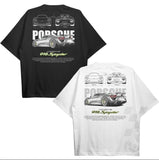 Drive in Style Car-Themed T-Shirts, 918 SPYDER T-Shirt, 918 SPYDER Technical Specs T-Shirt, Racing Sport Car Shirt Top Menswear Underwear Streetwear