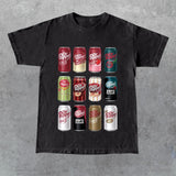 Dr. Pepper Cans Crewneck Shirt and T-Shirt Casual Menswear Style001