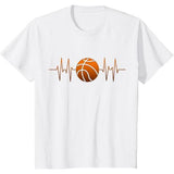 Basketball Basketball for men bball for boys T-Shirt Made in USA