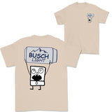 Doodlebob Busch Light Beer Essential 2 Sided T-Shirt  Funny Drinking T-Shirt  Summer T-Shirt  Full Color  Unisex  Perfect Gift for Men & Women Style001
