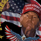 Donald Trump Wins POTUS The President 2024 Victory Custom Graphic T-Shirt Maga President Trump Winner Graphic Tee Style001