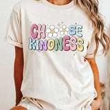 Choose Kindness Teacher Shirt, Comfort Colors Groovy Teacher Shirt, Back To School Shirt for Teacher, Be Kind Shirt, Mental Health Matter Casual Comfy