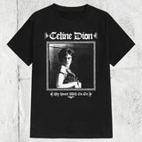 Celine Dion My Heart Will Go On Metal Style T-Shirt, T-Shirt For Men, Women