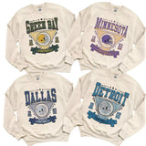 All Team Football Sweatshirt Vintage Football Hometown Football Sweatshirt Sand Color Vintage Graphic Tees Football Fan Gift Sport Graphic Shirt