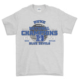 2010 Duke NCAA National Champions T-Shirt, graphic vintage sports tees for men