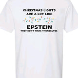 Christmas lights don't hand themselves- men's t-shirt Cotton Menswear Top Tshirt