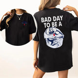 Bad Day To Be A Michelob Ultra 2-Sided T-shirt, Beer Drinking Shirt for Men and Women, Cotton Fabric Tshirt, Printed Women's Tops, Casual Womenswear