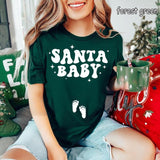 Christmas Pregnancy Announcement Sweatshirt, Santa Baby Shirt,Pregnant Tee,Baby Announcement,Christmas Maternity,New Mom,Pregnant Santa Baby