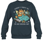 2024 Sorry I Can't Go I'm An Indoor Cat Shirt Art