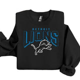 Detroit Vintage Sweatshirt -90s Vintage Detroit 1929 Football Sweatshirt, Lion T-Shirt, Detroit Sweatshirt, Lion Football Game Day Tshirt Football Fan