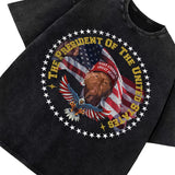 Donald Trump Wins POTUS The President 2024 Victory Custom Graphic T-Shirt Maga President Trump Winner Graphic Tee Style001