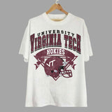 49. Virginia Tech Hokies Vintage NCAA Sweatshirt, University Sports Gear, Classic Football Team Apparel Gifts