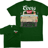Coors Banquet Beer T-shirt Classic Pickup Truck, For Him Streetwear Style001