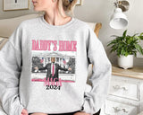 Daddys Home Sweathirt, White House Trump 2024 Shirt, Trump Sweatshirt, Republican Sweatshirt, Political Funny Trump Hoodie, Mug Shot Shirt