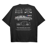 Drive in Style Car-Themed T-Shirts, G80 M3 T-Shirt, G80 M3 Technical Specs T-Shirt, Ride the Style, Racing Shirt, Sport Car Shirt Top Menswear
