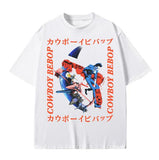 Cowboy Bebop Adult New T-shirt - Character Collage In Kanji Box tshirt Cotton Decoration