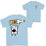 Doodlebob Titoâ€™s Vodka Drawing 2 Sided T-Shirt, Funny Drinking T-Shirt, Summer T-Shirt, Full Color T-Shirt, Unisex T-Shirt, For Men, For Women, Gift For All Menswear Top