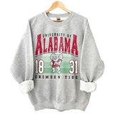 Alabama Crimson Tide Vintage Football NCAA Sweatshirt - Tshirt - Hoodie, University of Alabama Unisex Football NCAA Shirt, Unisex Vintage NCAA Shirt, Classic Football Shirt, Gifts For Football Fan Sport, Cotton, Sweatshirt, Unisex Clothing