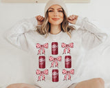 Dr Pepper Sweatshirt Hoodie, Dr Pepper Maroon Sweatshirt, Coquette Dr Pepper Shirt, Diet Coquette Sweater, Dr Pepper Shirts For Women, Dr Pepper Lover Gift, Soda Sweater, Dr Pepper Pink Bow Shirt, Trendy Pink Bow Sweatshirts