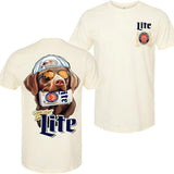 Chocolate Labrador Hunting Dog 2 Siders Hoodies, Miler Lite T-shirt, Perfect For Beer Lovers, Unisex for Men and For Women Classic Cotton Style001