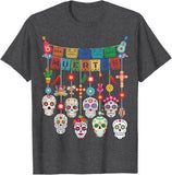 Dia De Los Muertos Funny Day of the dead Hanging skulls T-Shirt Style001
