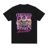 Certified Women Avoider Sam Sulek T Shirt Vintage Gym Fitness Lovers Graphic T-shirts Men 100% Cotton Casual Tee Shirt Style001