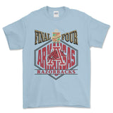 1994 NCAA Final Four Arkansas Championship T-Shirt, graphic vintage sports tees for men Style001