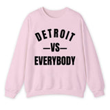 Detroit Vs Everybody Sweatshirt, Vintage Style Detroit Football shirt, Game Day Pullover, Sunday Football