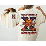 Custom Est.Year 1965-1980 GenX 2 Side Halloween Shirt, GenX T-shirt, Proud Member The Generation X Shirt Style001