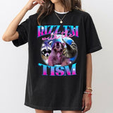 Autism Funny Rizz Em With The Tism Meme Autistic Opossum T-Shirt
