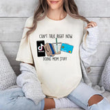 Cant Talk Right Now Sweatshirt, Busy Doing Mom Stuff Shirt, Mama Shirt, Unisex Funny Blu Dog Sweatshirt, Mom Sweatshirt Cotton Crewneck, Funny Mom Swe