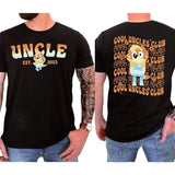 Bluey Cool Uncles Club T-Shirt, Radley Heeler Shirt, Bluey Adult Tee, Bluey Family Shirt, Mens Bluey Shirt, Bluey Uncle Gift, New Uncle Shirt