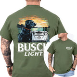 Busch Light Dog Men Limited T-shirt 2 Sides, Gift For Men, Love, Athletic, Casual Classic Cotton, Menswear Style001