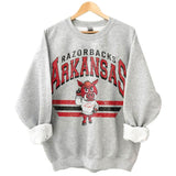 Arkansas Razorbacks Vintage Football NCAA Sweatshirt - Tshirt - Hoodie, University of Arkansas Unisex Football NCAA Shirt, Unisex Vintage NCAA Shirt, Classic Football Shirt, Gifts For Football Fan Sport, Cotton, Sweatshirt, T-Shirt, Hoodie