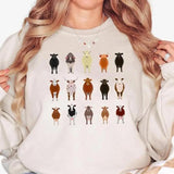 Cows Crewneck Sweatshirt, Hoodie, T-shirt