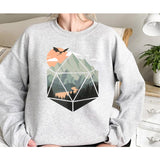 A D20 Scene Shirt, Dungeons and Dragons Shirt, Gift for DM Game Master, Vintage Retro Style Unisex Gamer T-Shirt, DnD Sweatshirt Hoodie, Dnd gift