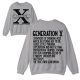 Custom Year Generation X Memories 2 Side T-shirt, Gen X 1965-1980 Shirt V8