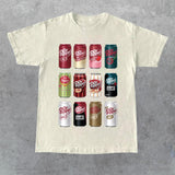 Dr. Pepper Cans Crewneck Shirt and T-Shirt Casual Menswear Style001
