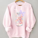 Diet Coke Sweatshirt, Floral Diet Coke Cute Baby Sweatshirt, Floral Diet Coke Gift, Floral Diet Coke Sweatshirt, Floral Diet Coke Bow Crewneck, Diet Coke Cute Baby Pink Bow Shirt, Y2k Crewneck, Cute Baby Pink Bow Tee, Soda Pink Menswear Hoodie