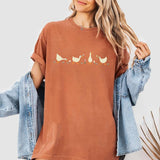 Ducks and Flowers Comfort Shirt, Funny Goose Shirt, Cute Duck Aesthetic Shirt, Funny Goose Shirt, Comfort Shirt for Her, Goose Lover Tee, Cute Duck Co
